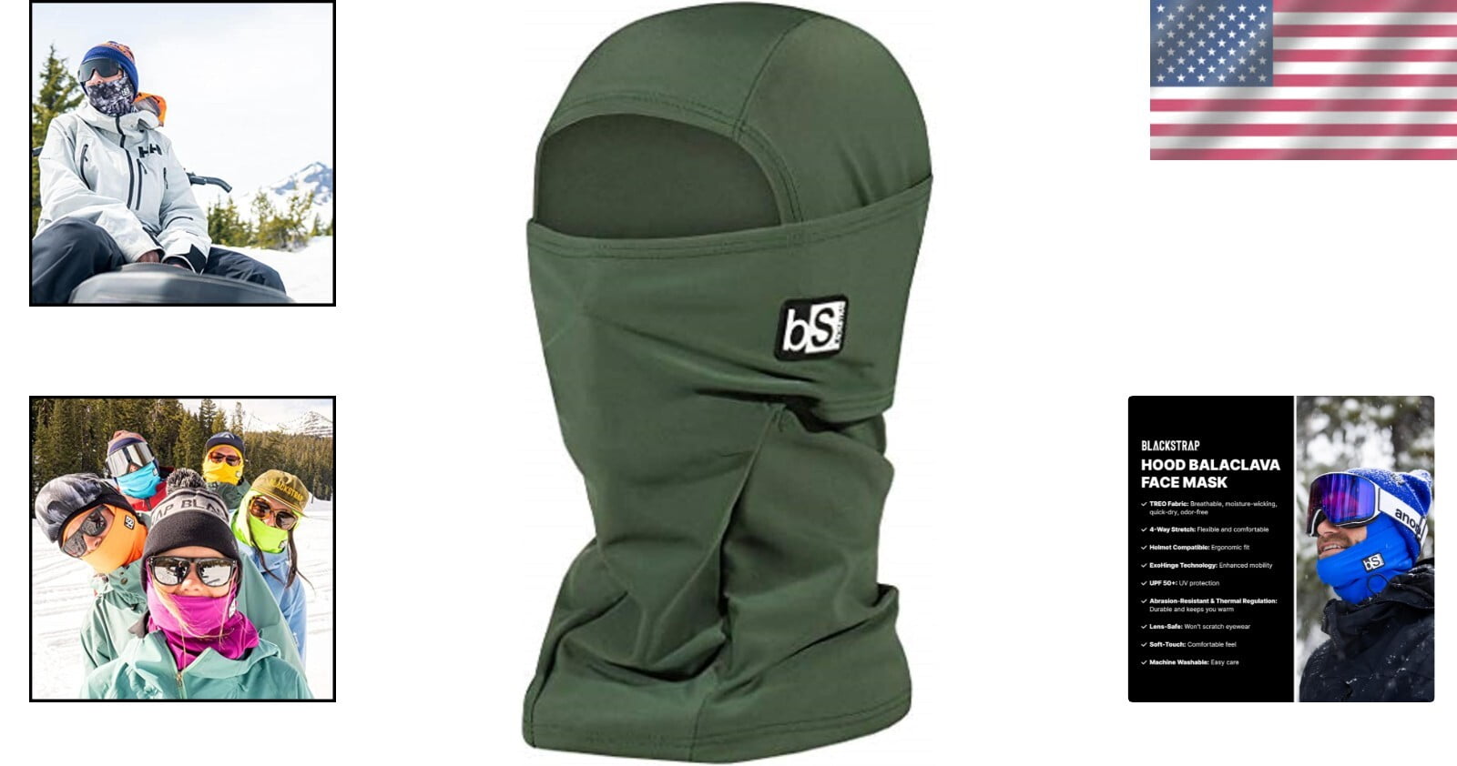 Moisture-Wicking Ski Balaclava – Helmet-Compatible Cold Weather Face Mask