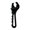 Black, variant on 3AN-16AN Adjustable Fitting Wrench Lightweight Black Aluminum Tool Spanner