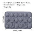 thumbnail image 2 of Moocorvic 15 Cavity Easter Eggs Silicone Mold Egg Shaped Easter Decorations Easter Party Supplies 1PC, 2 of 7