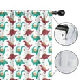 thumbnail image 4 of Blackout Kids Curtains,White Cartoon Cute Dinosaurs Pattern Childrens Insulated Curtains Set Of 2,Bedroom Essentials,Toddler Room Decor 42"x54", 4 of 5
