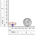 thumbnail image 3 of Gem Stone King 10K Rose Gold 0.82 Ct Oval Blue Tanzanite and Diamond Engagement Ring, 3 of 4
