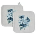 thumbnail image 2 of VHC Brands Cotton Pot Holder Set of 2, Heat Resistant, Kitchen Potholders, Finders Keepers Collection, Square 8x8, Soft White, 2 of 3