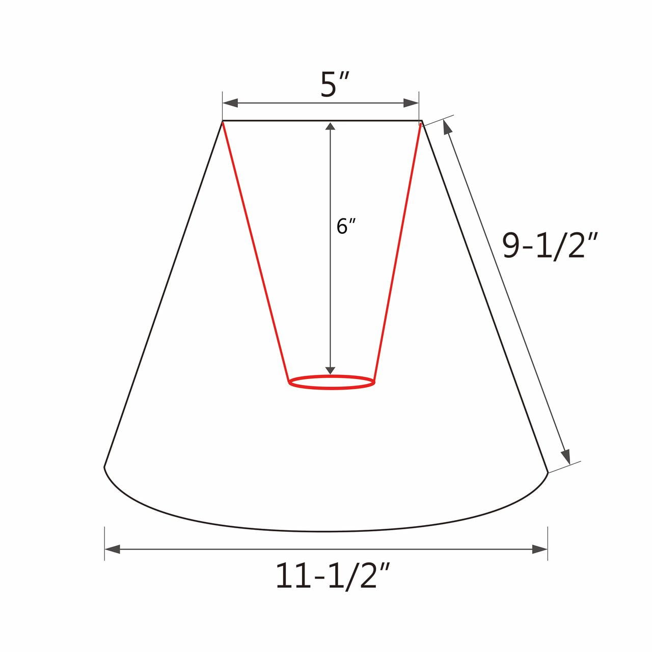 Aspen Creative 59176 Transitional Pleated Empire Shape UNO Construction Lamp Shade in Off White, 11-1/2" Wide (5" x 11-1/2" x 9-1/2")