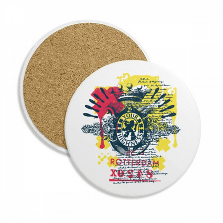 

Graffiti Street Crown Lion Highness Pattern Coaster Cup Mug Tabletop Protection Absorbent Stone