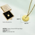 thumbnail image 4 of Personalized Remembrance Necklace – Memorial Jewelry with Name, Date, and Birth Flower – Bereavement Gift, Sympathy Gift, Loss of a Loved One Keepsake, Engraved Memorial Necklace, 4 of 8