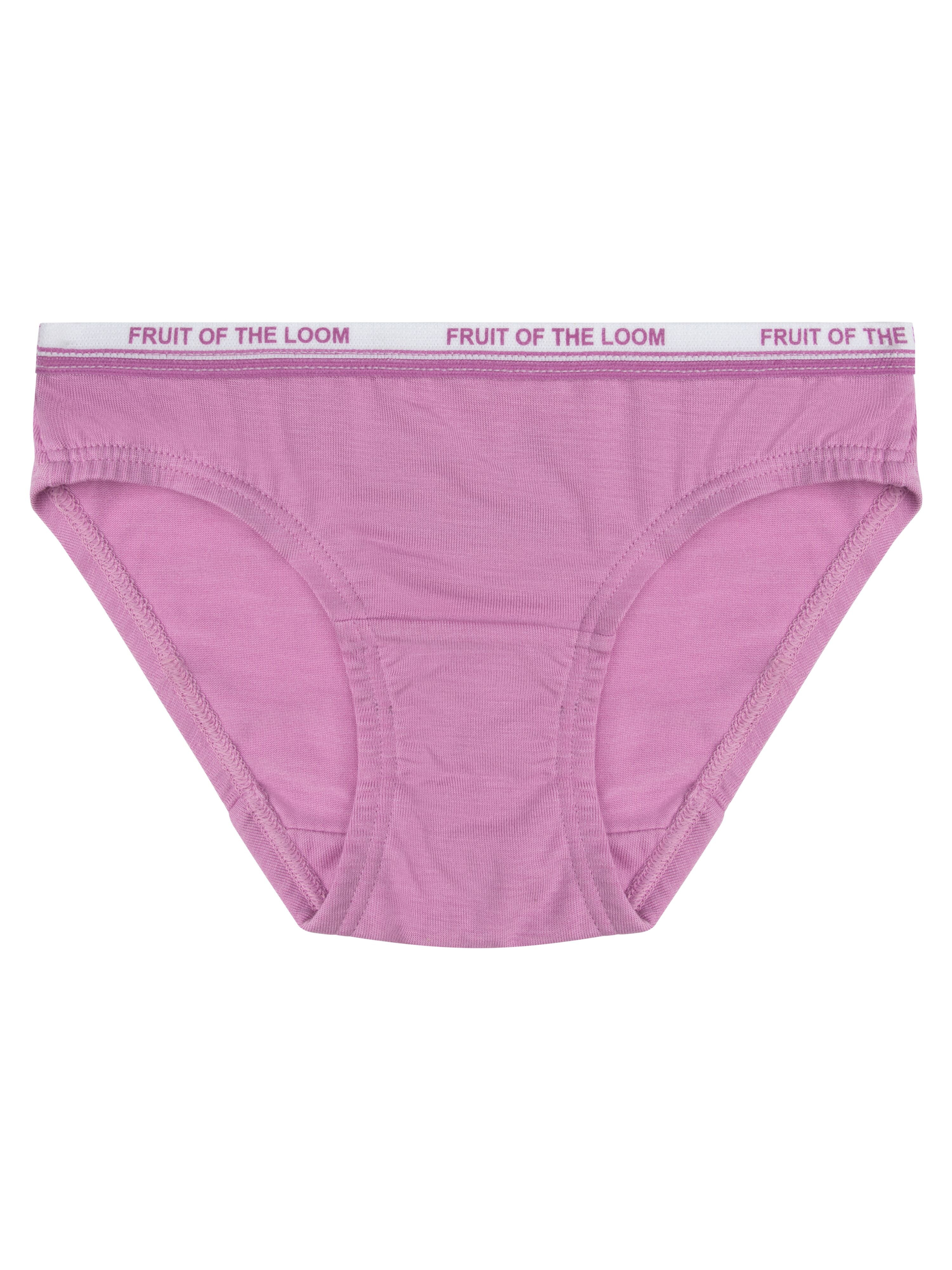 Fruit of the Loom Toddler Girl 360 Stretch True Comfort Super Soft Modal Hipster Underwear, 6 Pack, Sizes 2T-5T