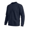 thumbnail image 5 of CQONEPT Mens Waffle Sweater Crewneck Knit Sweaters Casual Textured Sweaters Fall Winter Sports Outdoor Pullover Dark Blue 2XL, 5 of 6