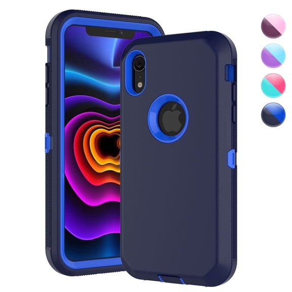 Heavy Duty Case Designed for iPhone XR Shockproof Triple Layer Rugged Case