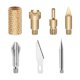 thumbnail image 2 of Puntas de bolígrafo para quemar leña, plantilla para grabar en madera, puntas reemplazables, herramienta para quemar madera, para adultos aficionados Punta de 6 piezas con adaptador, 2 of 9