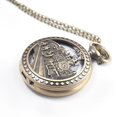 thumbnail image 4 of Reloj de bolsillo de cuarzo vintage CHAO steampunk con cadena locomotora, 4 of 5