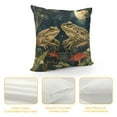 thumbnail image 4 of Fenyluxe Vintage Cottagecore Botanical Mushroom Frog Nature Aesthetic Throw Pillow, Multicolor 22x22in, 4 of 5