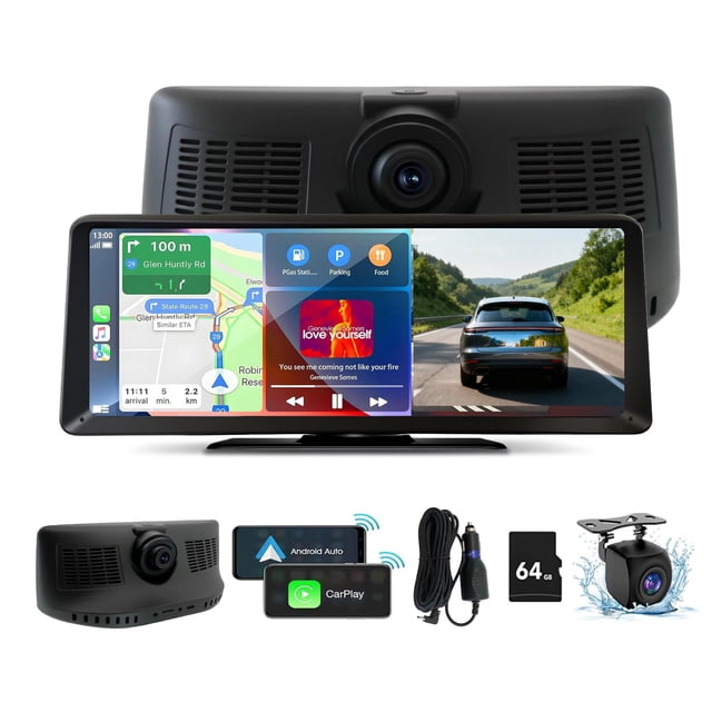 Pantalla inteligente 8.1 HD Carplay y Android Auto Gegaibe con cámara