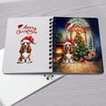 thumbnail image 4 of Merry Christmas Basset Hound Santa Hat Xmas Tree Winter Holiday Spiral Bound Journal Bassets Dog Breed Lovers Gifts Idea 5x7in Spiral Notebook - 01013, 4 of 5
