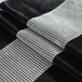thumbnail image 2 of Camino de mesa gris de 32 x 180 cm con purpurina y diseño de diamantes plateados para mesa de cocina, mesa de café, tocador y decoración de vitrinas de vinos (180 cm, gris), 2 of 3