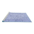thumbnail image 2 of Ahgly Company Machine Washable Indoor Square Persian Blue Traditional Area Rugs, 7' Square, 2 of 4