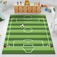 thumbnail image 1 of cdar Football Rug Playing Football Interesting Sports Scene Design Modern Football Non Slip Area Rug Floor Mat, 1 of 4