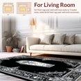 thumbnail image 2 of Ultra Soft Area Rug, Hauntingly Beautiful Gothic Texture, Non Slip, Stain Resistant, Washable Area Rugs for Living Room, Bedroom(Black, 5X7), 2 of 8