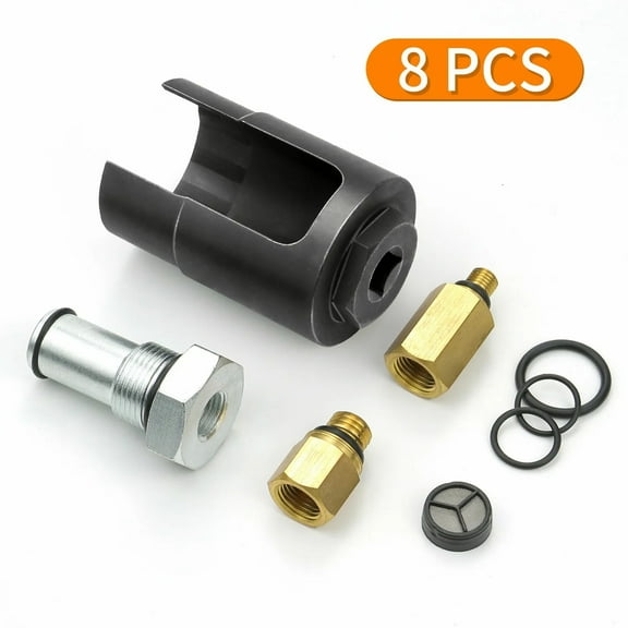 IPR Valve Socket Kit Air Test Fitting Fuel Rail Adapter for 2003-2010 Ford 6.0L