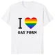 thumbnail image 3 of Camiseta de Humor divertido para hombre, camisa informal con estampado porno, I Love, Harajuku, LGBT, ropa de calle de manga corta, Hipster, 3 of 5