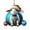 Blue#A, variant on SLYNSHome Christmas Ornament Sheep for Tree,3.1 Inch Cartoon Sheep with Xmas Balls Hanging Pendant 2D Flat Acrylic Lamb Figurine Sign for Holidays Party Car Xmas Home Decoration