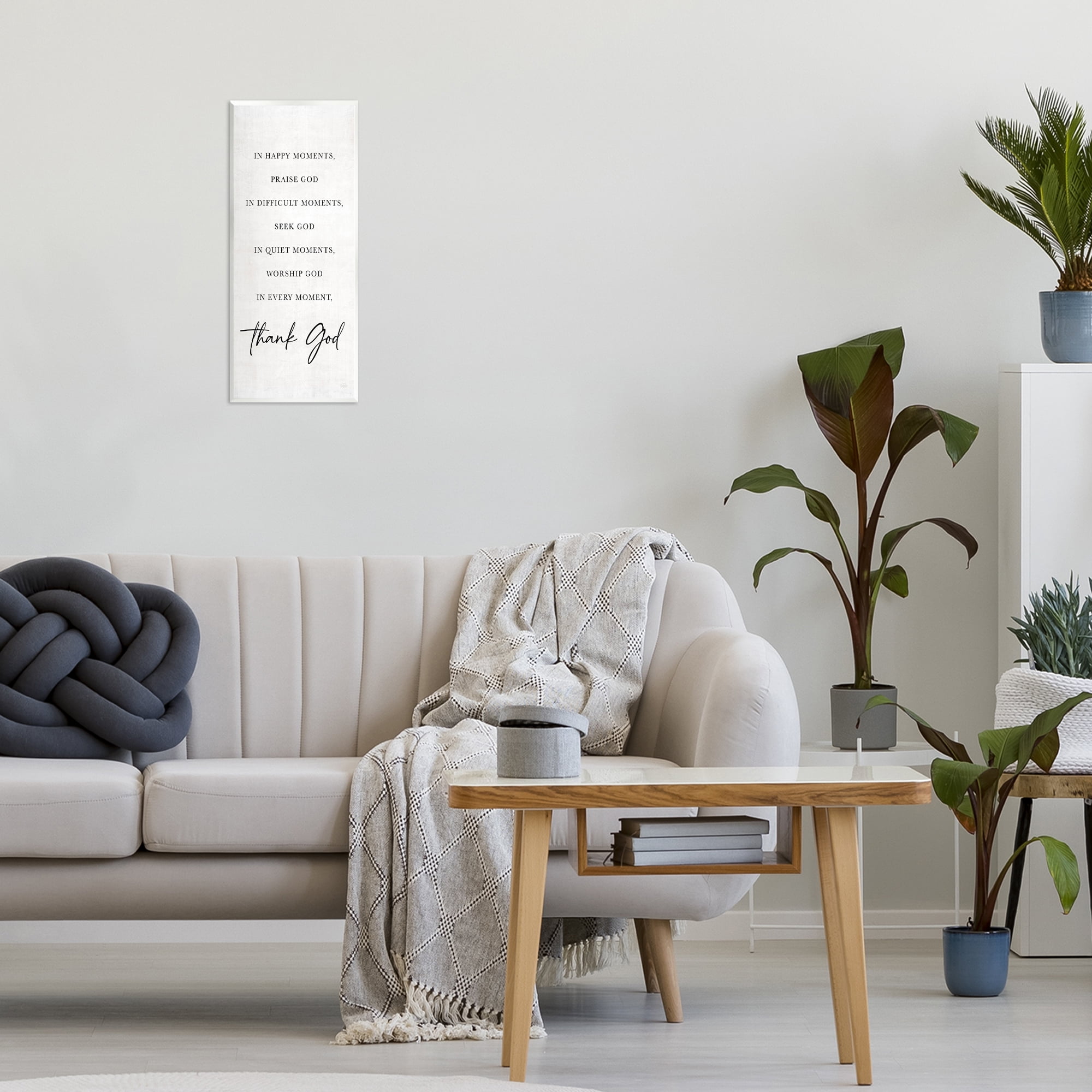 Stupell Industries Every Moment Thank God Wall Plaque Art, design by Natalie Carpentieri