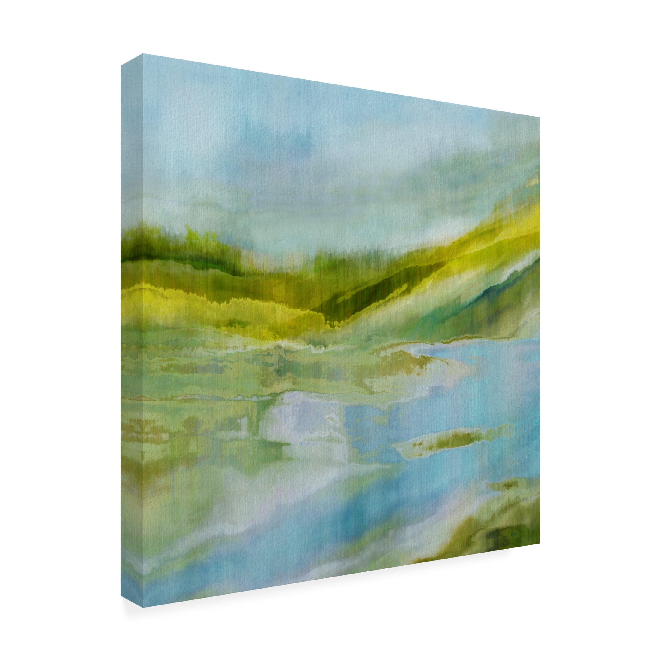 Canvas Wall Art - Cora Niele 'Wetlands III' Wall Art for Living Room, Bedroom, or Office Décor by Trademark Fine Art - 18 x 18 Inches
