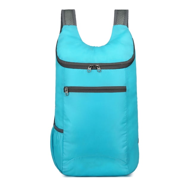 Qarigey Soporte de almacenamiento Impermeable Plegable de gran capacidad Bolsas de equipaje Camping Senderismo Montañismo Trekking Azul claro Type3 NO3 Qarigey AP011862-02