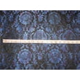 thumbnail image 2 of Silk Brocade Fabric iridescent blue x black 36quot;wide, 2 of 5