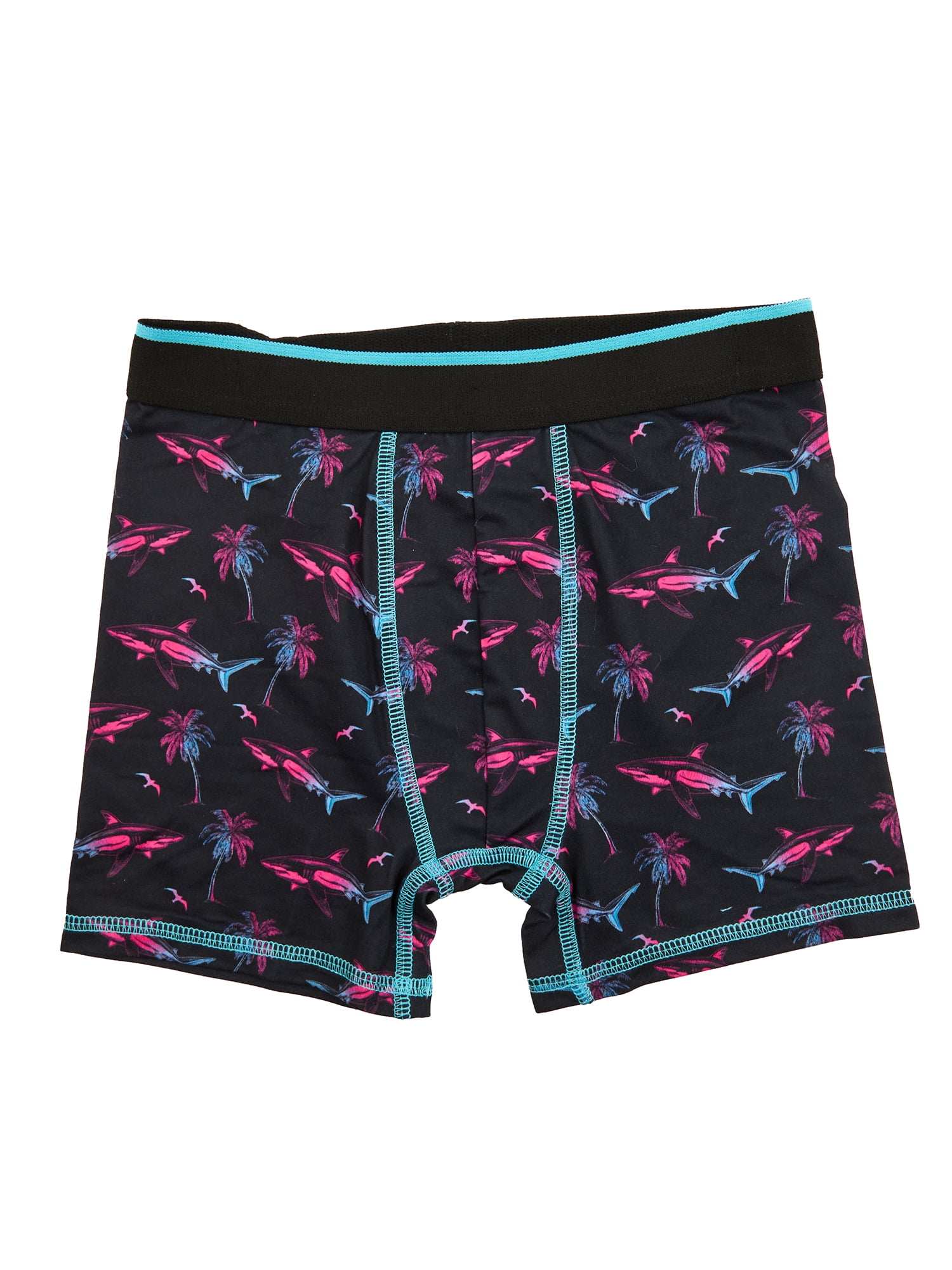 Wonder Nation Boys Boxer Brief Shark Underwear, 4-Pack, Sizes S-XL