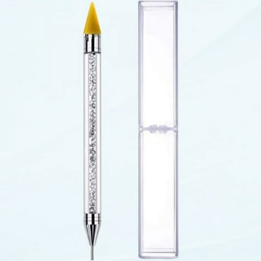 Nail Art Gem Picker Pen, Dual Ended Crystal Rhinestone Tool for Nail Decorations