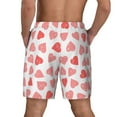 thumbnail image 2 of Rocae Pink Hearts1 for Men's Swim Trunks Quick Dry With Two Side Pockets and One Lined Patch PocketX-Large, 2 of 9