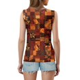 thumbnail image 4 of GIPQJK Tank Tops for Women V Neck Hawaiian Summer Sleeveless Shirts Casual Loose Fit Trendy Cute Tops,Wine L, 4 of 4