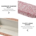 thumbnail image 3 of Sunglasses Case, Bling Crystal Rhinestone Eyeglass Case Fits Most Sunglasses, External dimensions 17*7*3cm, 3 of 5