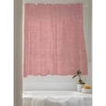 thumbnail image 3 of Peach Pink Linen Sheer Curtains 63 Inch Long 2 Panels, Farmhouse Pure Color Country Farm Light Filtering Rod Pocket Semi Sheer Curtains, Sheer Voile Drapes for Living Room Bedroom, 52"x63", 3 of 5