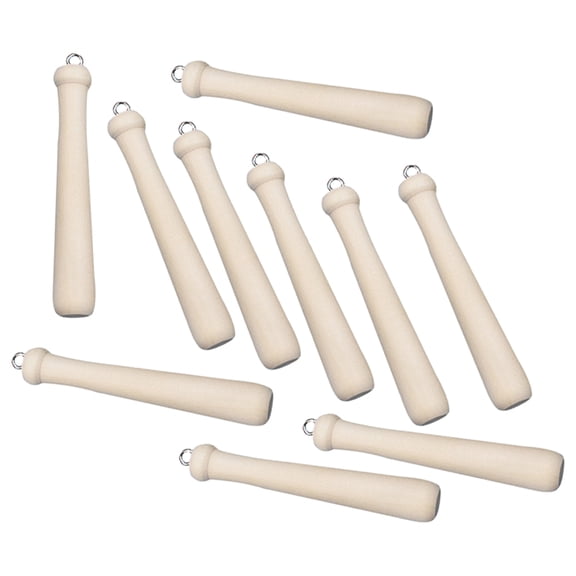 Raindrops 10Pcs Mini Baseball Bat Pendant for Keychain Making and Scrapbooking Projects