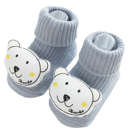 

Sopiago Sock Shoes 3D Cartoon Toy Baby Socks Glue Dispensing Non Slip Loose Neck Baby Socks Children Floor Socks Shoes for Baby Girl G 6-12 Months