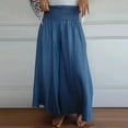 thumbnail image 6 of JJHGVB Palazzo Pants Wide Leg Pants Woman Women's Fashionable Casual Loose Wide Leg Elastic Waistband Casual Pants Barrel Pants Women Flowy Pants Blue 3XL, 6 of 9