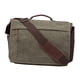 thumbnail image 5 of Bolso de hombro para hombre, maletín de negocios sencillo para ir al trabajo, el Día del Padre o la oficina. De color verde oscuro, 5 of 9