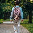 thumbnail image 3 of Pzuqiu Cherry Blossom Capybara Print 17 Inch Backpack for Kids Ages 6-18 Preschool Elementary Schoolbag with Adjustable Straps Large Capacity Bookbag for Back to School, 3 of 7