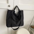 thumbnail image 4 of Women Large Capacity Handbag Lightweight Retro Foldable Female Daily Outdoor Bag, 4 of 9