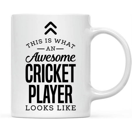 

11oz. Ceramic Coffee Tea Mug Thank You Gift This is What an Awesome Cricket Player Looks Like 1-Pack Birthday Christmas Gift Ideas Coworker Him Her Includes Gift Box