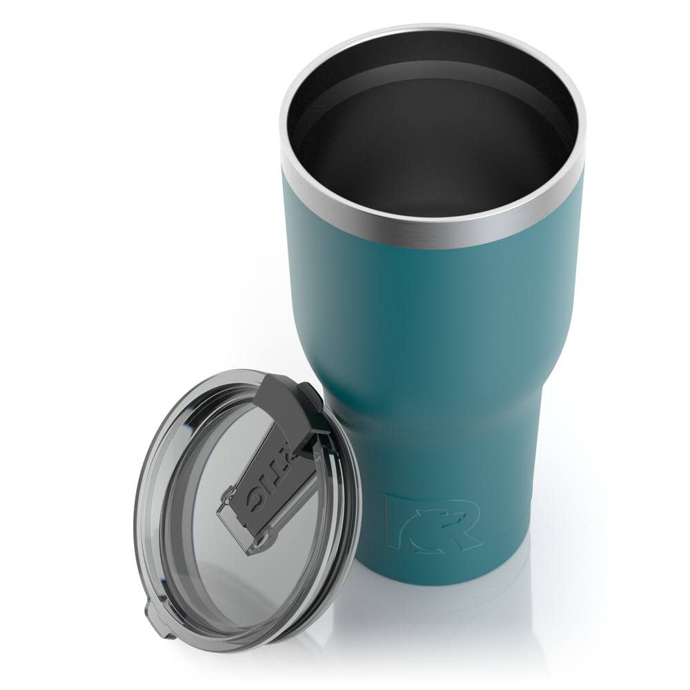 with　Portable　Lid,　Cold,　Car,　Cup　oz　RTIC　Hot　30　Stainless　Proof,　Steel　Camping,　Deep　and　Coffee　Tumbler　Mug　Spill　for　Beverage　Thermal　Travel　Insulated　Harbor