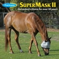 thumbnail image 6 of Farnam Supermask II Horse Fly Mask Shimmer Weave - UV Protection Mesh - Horse Size, Silver, 6 of 7