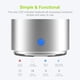 thumbnail image 5 of Travel Case Packed, Wireless Mini Bluetooth Speaker with Custom Bass Radiator. EWA A106, Small But Loud, The Next Generation of Portable Speakers for Home, Outdoors, Shower (Silver)1.89* 1.57 inches, 5 of 5