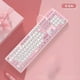 thumbnail image 5 of Teclados con cable de conejo Kawaii, teclado inalámbrico rosa, accesorios para juegos, teclado silencioso de dibujos animados, ordenador portátil de escritorio para niña, 5 of 5