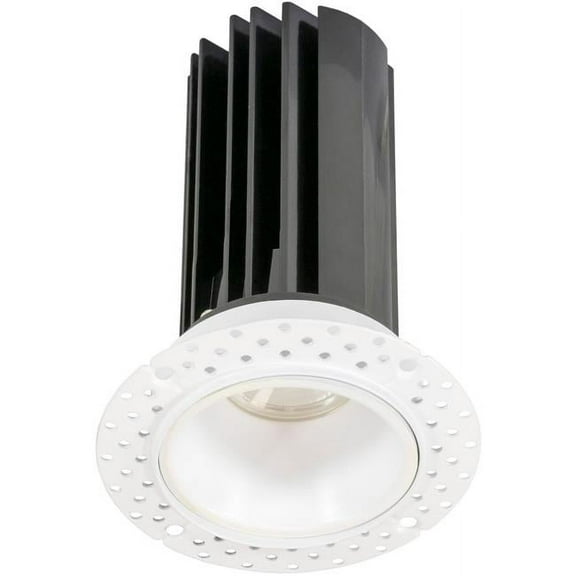 Jesco 2 in. 15W 5CCT 90CRI LED Miniature Trimless Recessed Downlight with Remote Driver, White