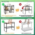 thumbnail image 4 of Organizador de cocina,Organizador de Encimera Soporte de Especias para Despensa,Organizador de Especias para Gabinete de Cocina,Estante de Utilizado para Vajilla para Cocina,Sala,Armario y Despensa, 4 of 7