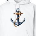 thumbnail image 3 of Inktastic Nautical Anchor and Rope Adult Hoodie Sweatshirt, 3 of 4