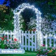JMEXSUSS 2 Pack Solar String Lights Outdoor Waterproof, Each 33FT 100 LED Solar Christmas Lights Outdoor, 8 Modes Solar Fairy Light for Outside Yard Tree Patio Garden Wedding Christmas Decorations