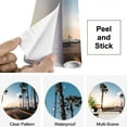 thumbnail image 4 of Peel and Stick Wallpaper View to Pier Beach sunset Modern Art Wall Mural Decor Self Adhesive and Removable 69in x 98in, 4 of 8